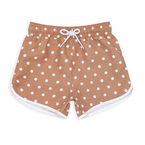 Minnow Swim Boys Mocha Dot Boardie Size 1 12 Month